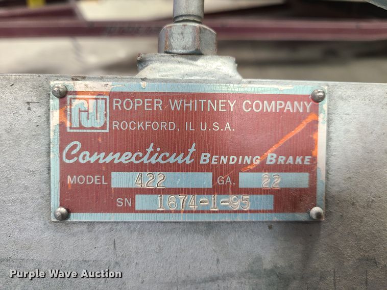 image for item FW9621 Roper Whitney 48" metal brake