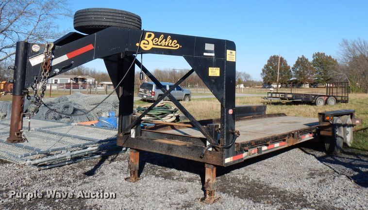 image for item FW9946 2015 Belshe TB15 tilt deck equipment trailer