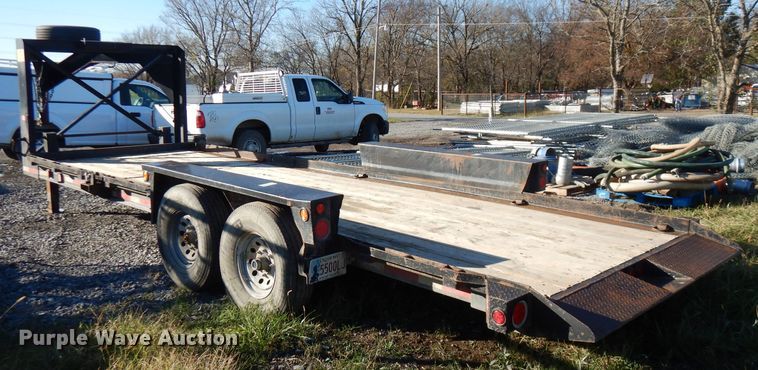 image for item FW9946 2015 Belshe TB15 tilt deck equipment trailer