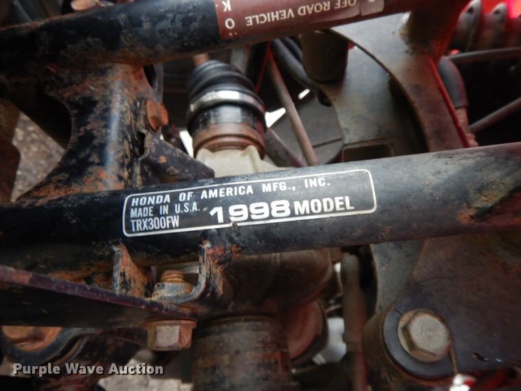 image for item GK9713 1998 Honda FourTrax TRX300  ATV