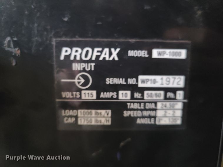 image for item GY9678 Profax  welding positioner