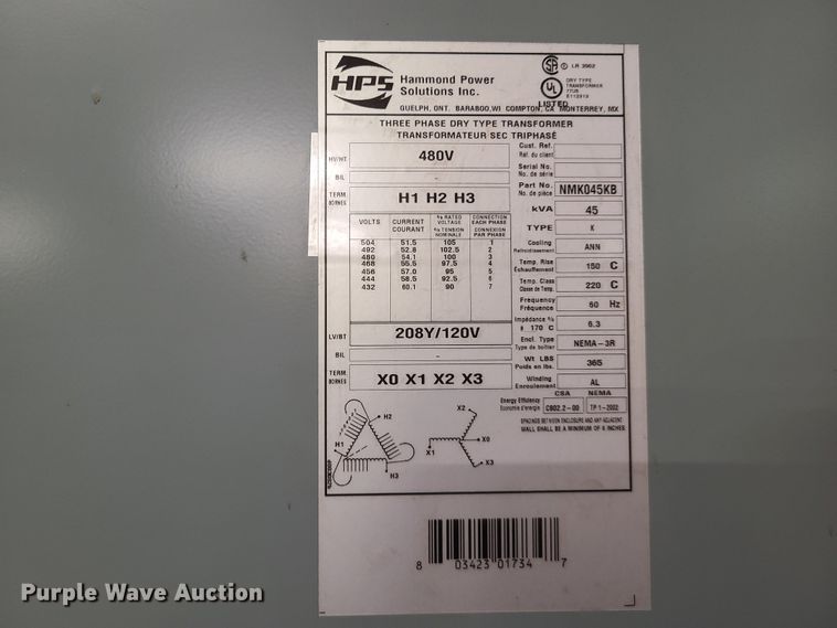 image for item GY9683 (2) transformers