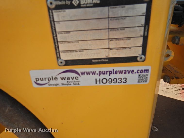 image for item HO9933 2015 Bomag BW900-50  double drum vibratory roller