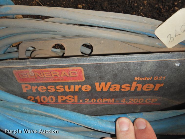 image for item HU9748 Generac G21 pressure washer