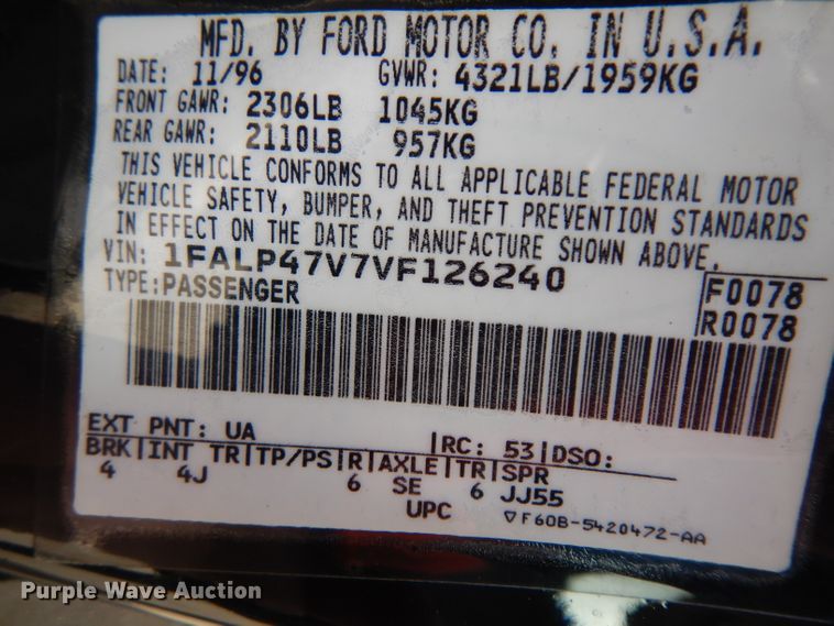 image for item IG9131 1997 Ford Mustang Cobra