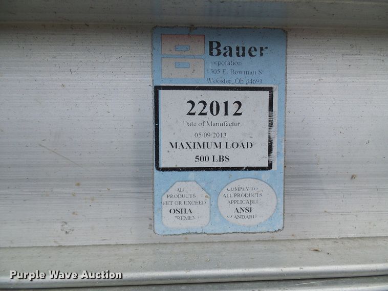 image for item DC2836 (20) Bauer 22012 aluminum walk boards