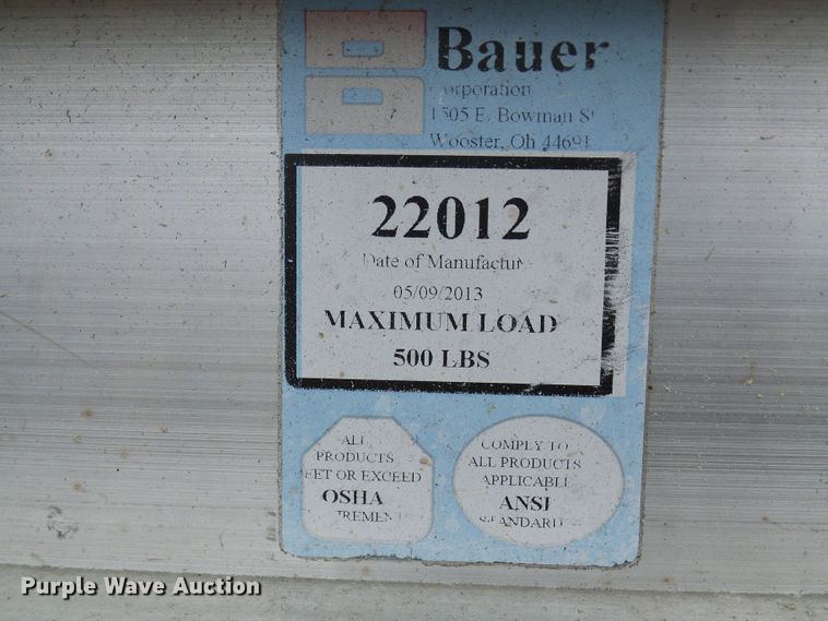 image for item DC2837 (20) Bauer 22012 aluminum walk boards