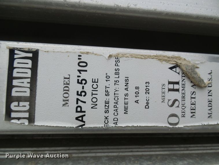 image for item DC2839 (30) Big Daddy AAP75 aluminum walk boards