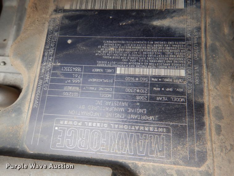 image for item DJ0367 2009 International 4300  dump truck