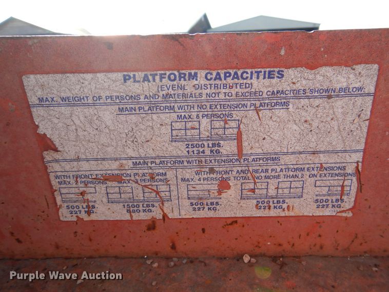 image for item DJ0372 1996 Skyjack SJ8231F  scissor lift