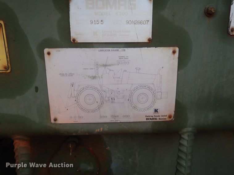 image for item DJ2163 1977 Bomag K300  landfill compactor