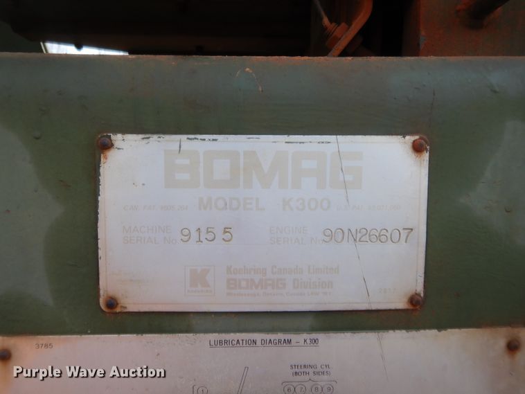 image for item DJ2163 1977 Bomag K300  landfill compactor