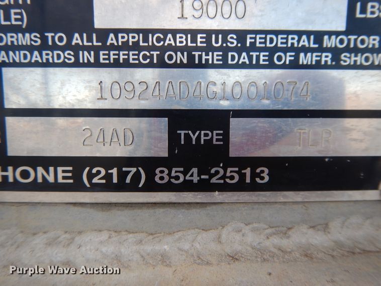 image for item DL2609 1986 Schien  end dump trailer