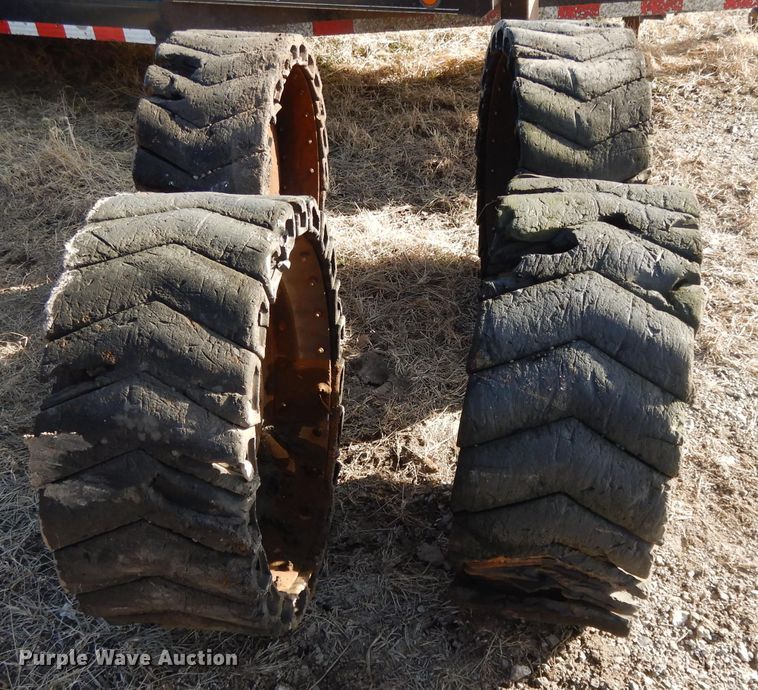 image for item DL2642 (4) solid skid steer tires