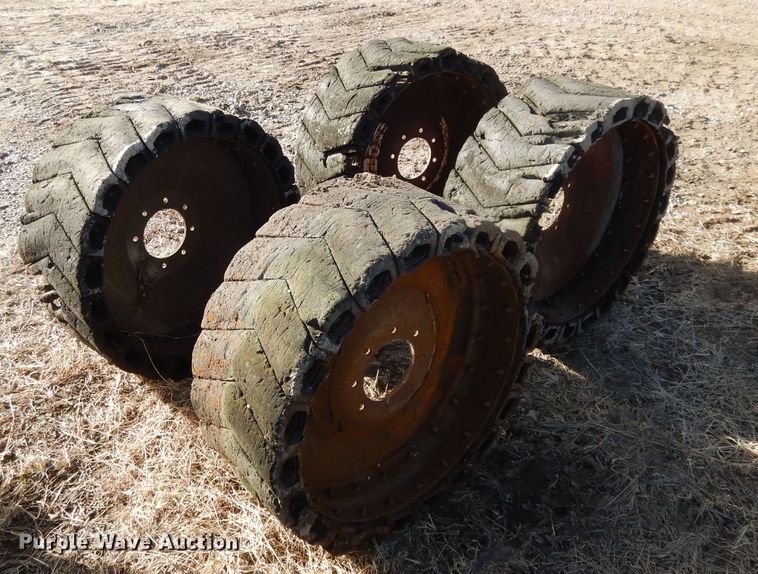 image for item DL2642 (4) solid skid steer tires