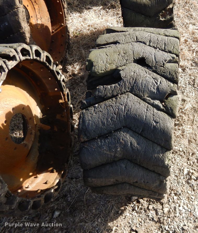 image for item DL2642 (4) solid skid steer tires