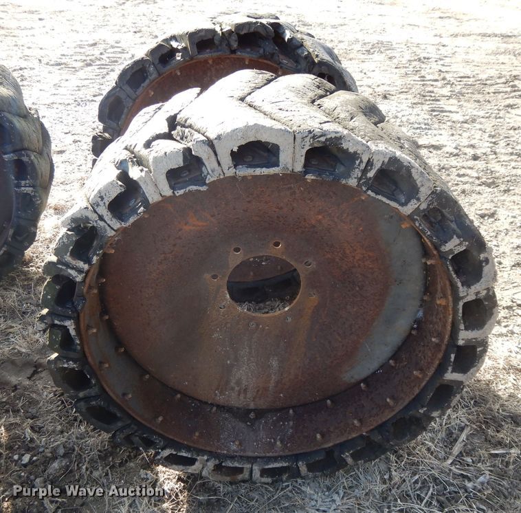 image for item DL2642 (4) solid skid steer tires