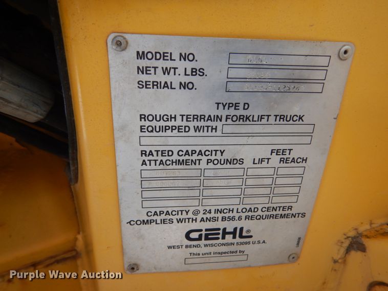 image for item HS9760 Gehl DL-6L  telehandler