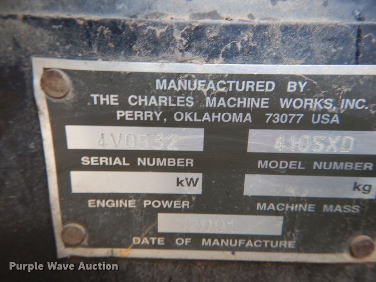 image for item HV9604 2001 Ditch Witch 410 SX  trencher