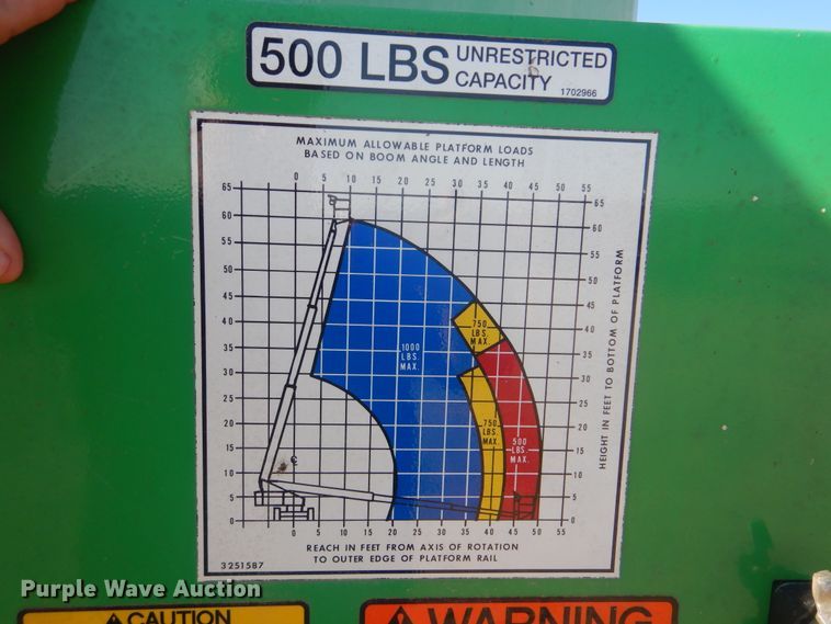 image for item HW9797 1993 JLG 60H  boom lift