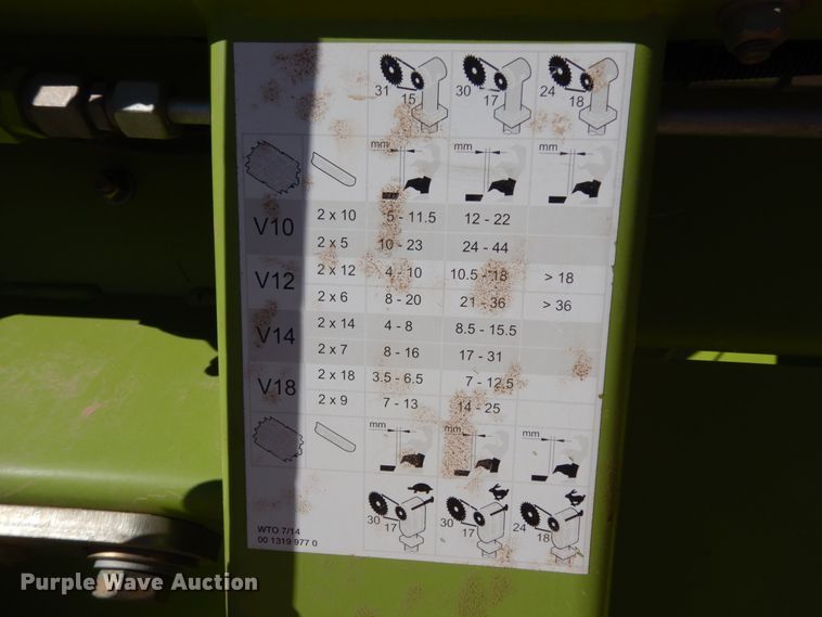 image for item DG1600 2015 Claas 380  pickup head