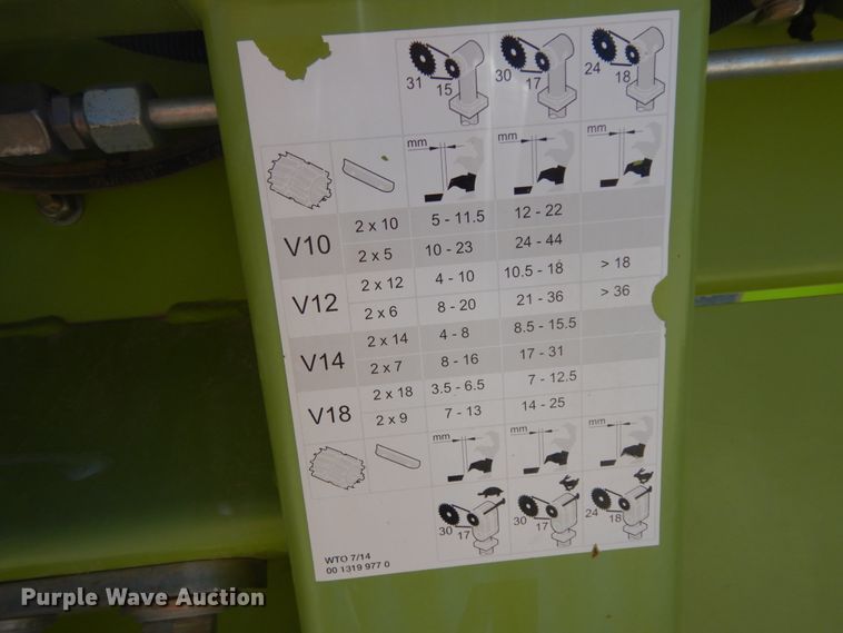 image for item DG1603 2015 Claas 380  pickup head