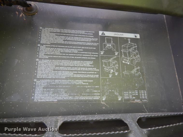 image for item DG1610 2017 Claas Jaguar 980  forage harvester