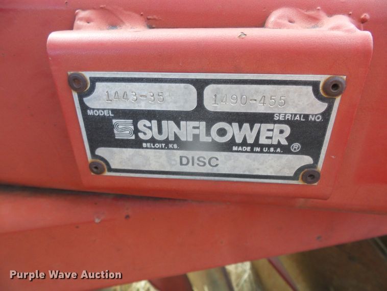 image for item DG8444 Sunflower 1443-35  tandem disk