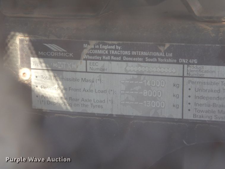 image for item DI3671 2004 McCormick ZTX280  MFWD tractor