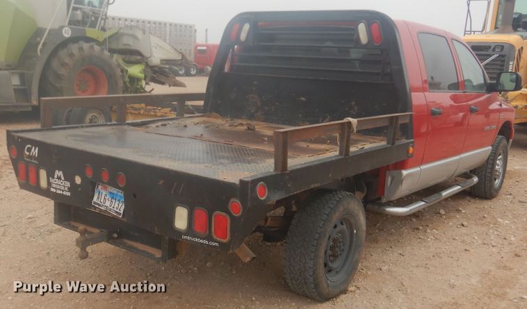 image for item DI3675 2007 Dodge Ram 1500  Mega Cab flatbed pickup truck