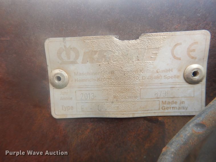 image for item DI3678 2013 Krone Easy Collect 903 forage head