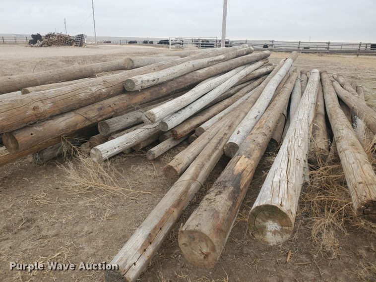 image for item HW9611 Approximately 90 wood utility poles