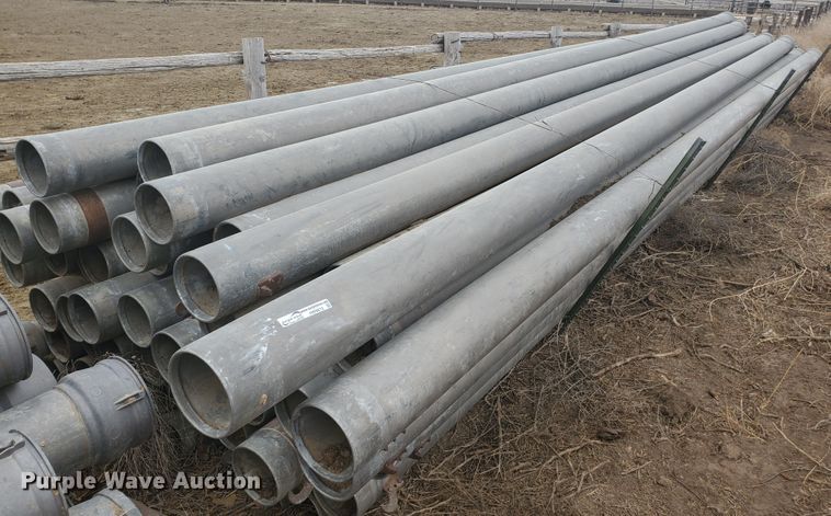 image for item HW9612 Approximately 57 pieces of aluminum irrigation pipes
