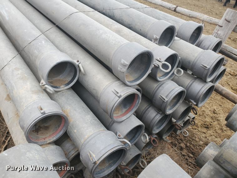 image for item HW9613 Approximately 42 pieces of aluminum irrigation pipes