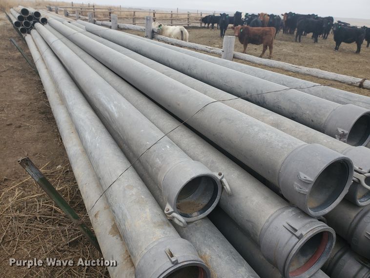 image for item HW9613 Approximately 42 pieces of aluminum irrigation pipes