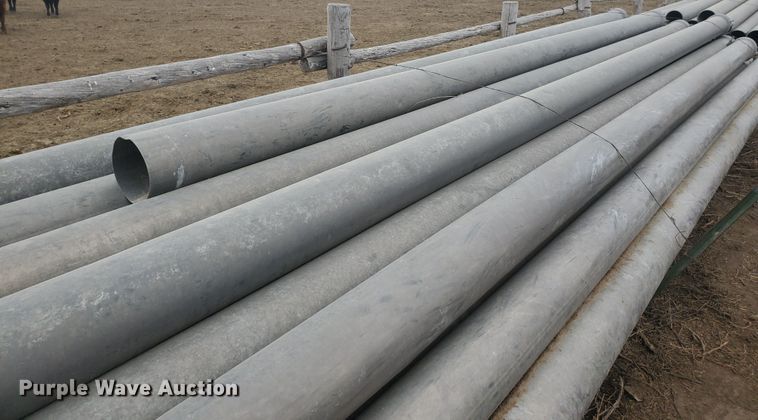 image for item HW9613 Approximately 42 pieces of aluminum irrigation pipes