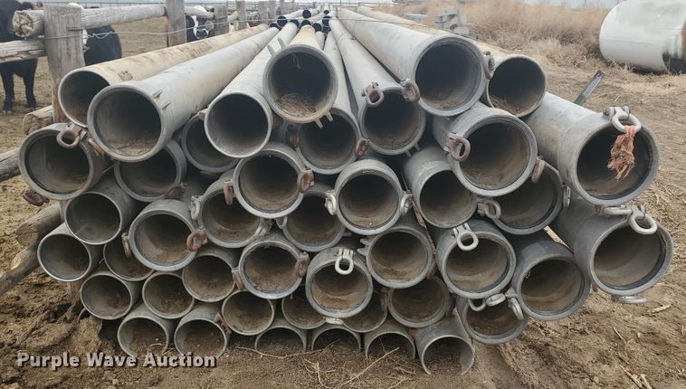 image for item HW9614 Approximately 43 pieces of aluminum irrigation pipes