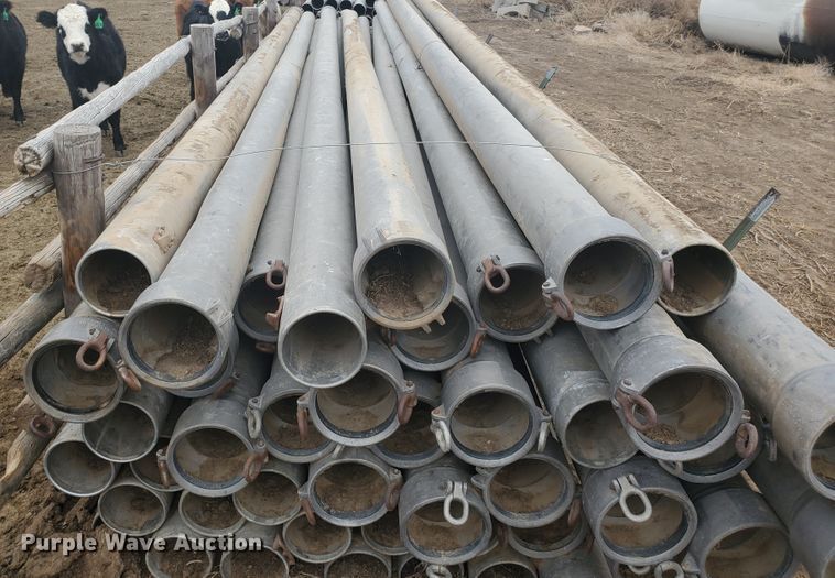image for item HW9614 Approximately 43 pieces of aluminum irrigation pipes