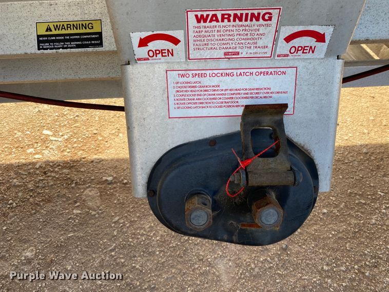 image for item DG8412 2017 Timpte  double hopper bottom grain trailer