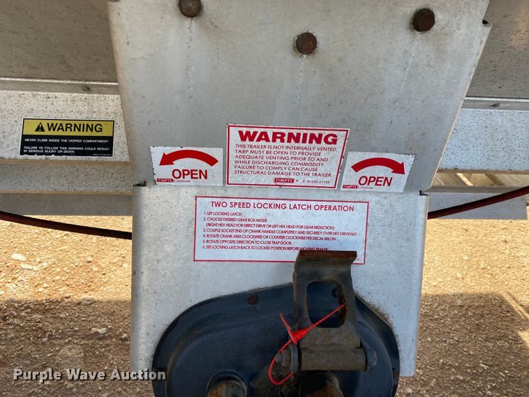image for item DG8412 2017 Timpte  double hopper bottom grain trailer