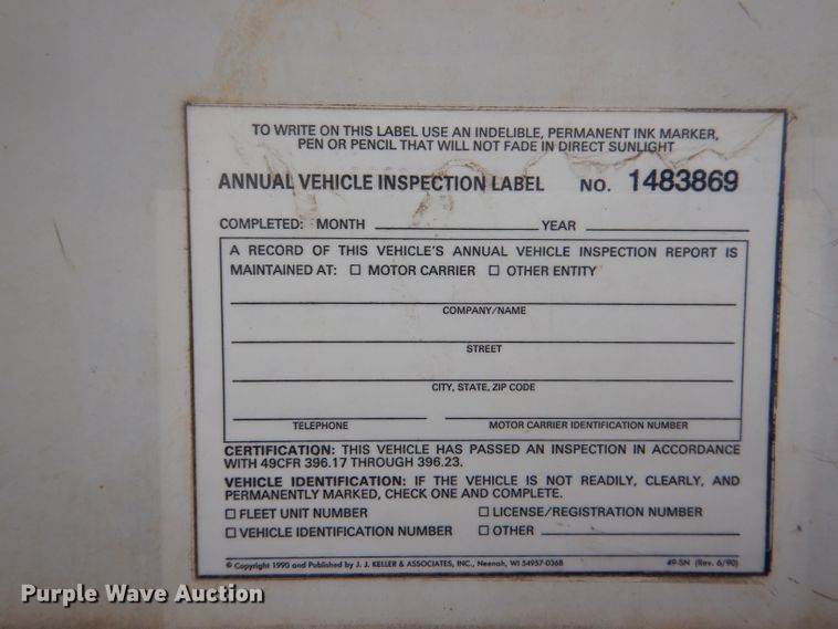 image for item DJ0503 2004 Utility TS2CHA side curtain trailer