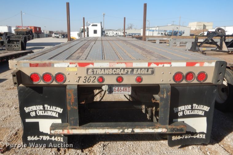 image for item DJ2171 2004 Transcraft Eagle II flatbed trailer