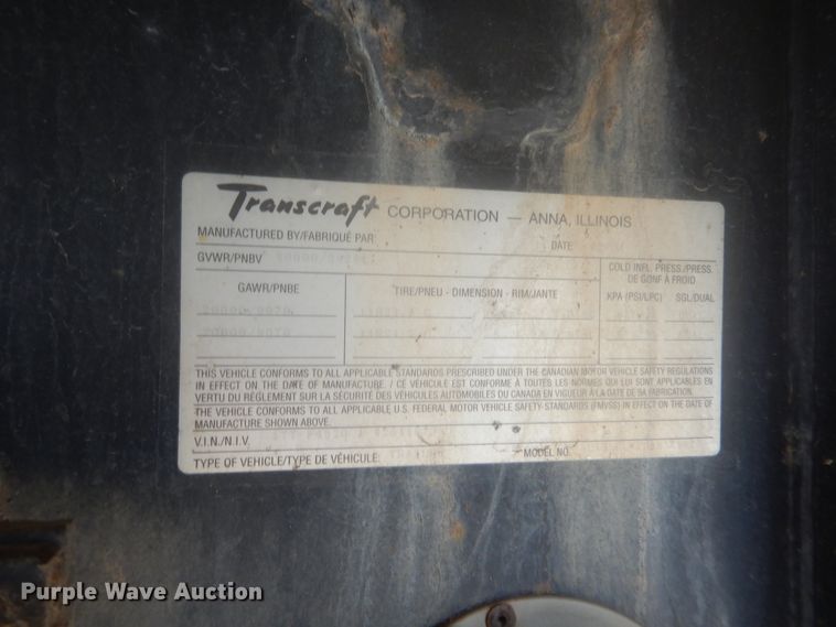 image for item DJ2171 2004 Transcraft Eagle II flatbed trailer