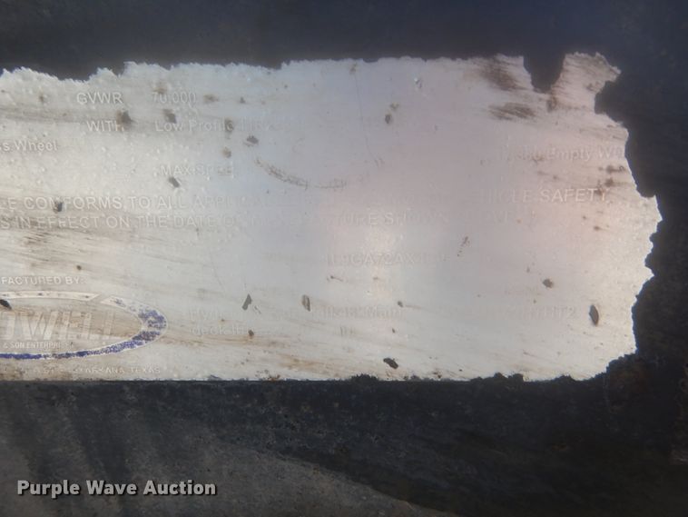 image for item DJ2173 2004 Ledwell LW48  drop deck equipment trailer