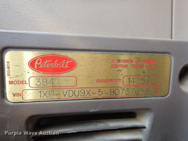 image for item DJ8103 2009 Peterbilt 384  semi truck