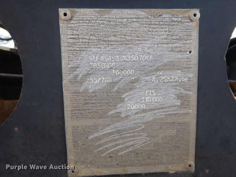 image for item GG9289 1999 Fontaine Ram 50  lowboy equipment trailer