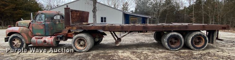 image for item HR9348 1959 Mack B61  semi truck with trailer