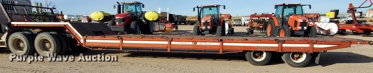 image for item HW9668 1979 Landoll Hauloll  drop deck equipment trailer