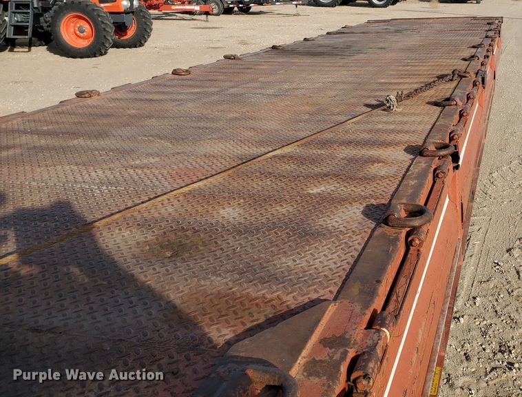 image for item HW9668 1979 Landoll Hauloll  drop deck equipment trailer