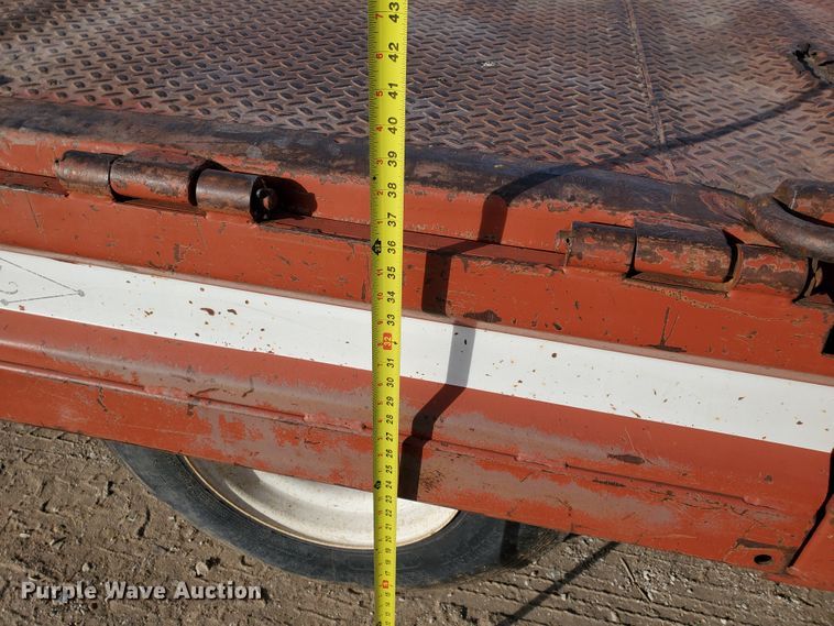 image for item HW9668 1979 Landoll Hauloll  drop deck equipment trailer